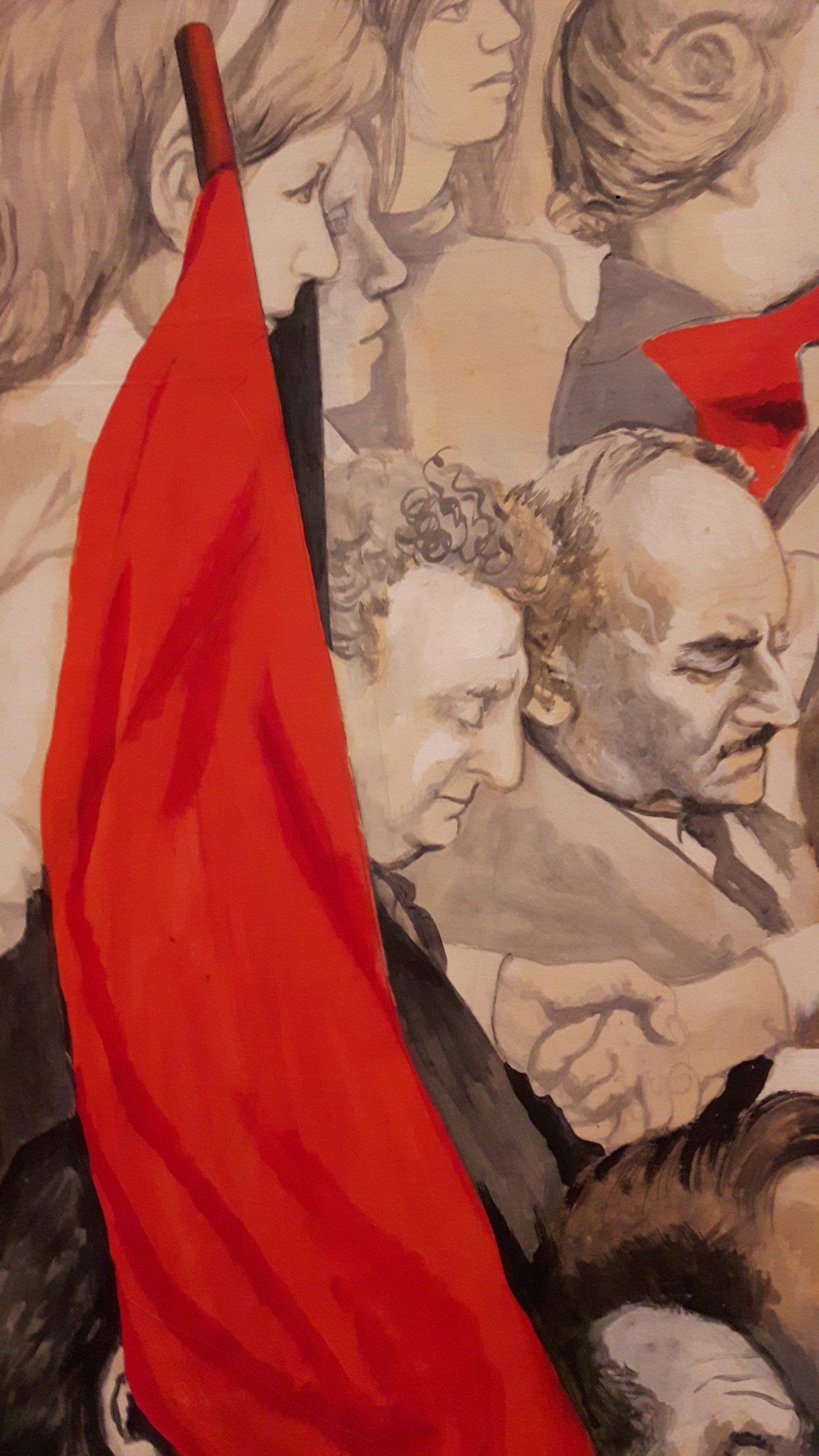 Funerali di Togliatti(1972) by Renato Guttuso, MAMbo, Bologna - 05.jpg